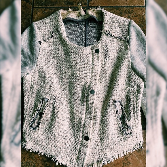 *FP* We the Free Asymmetrical Tweed Jacket - Picture 4 of 10